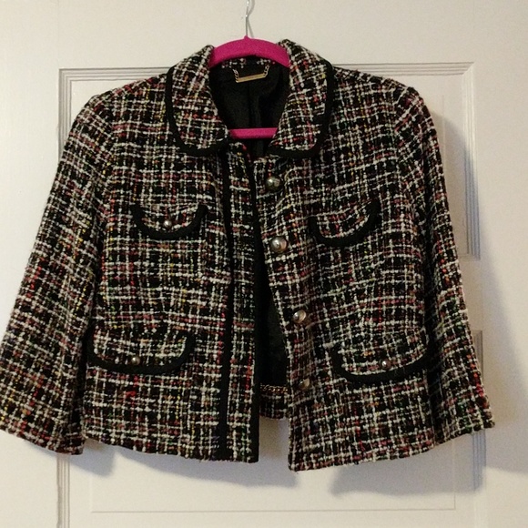 multicolor tweed jacket